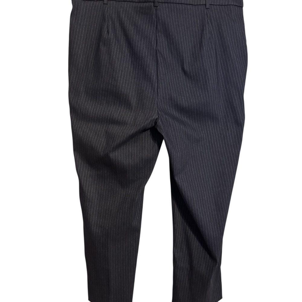 Rafaella Charcoal Pinstripe Ankle Trousers/Pants  PLUS: 18   #U - Picture 5 of 8
